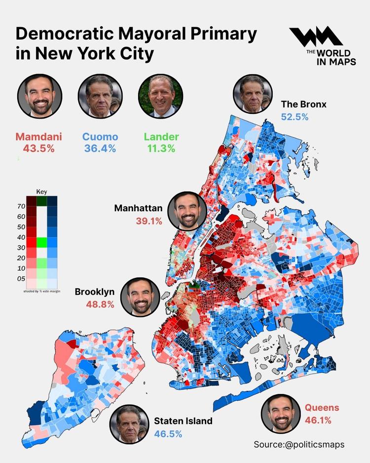 Mamdani surges ahead in NYC democratic mayoral primary amid progressive ...