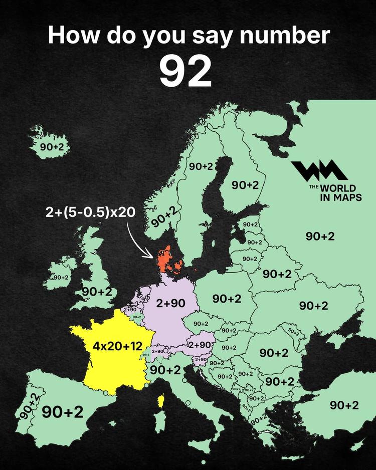 How Europe says '92' and why it’s not as simple as it seems