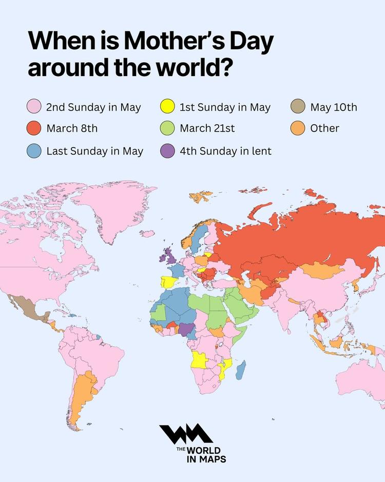 Why Mother’s Day is celebrated on different dates around the world