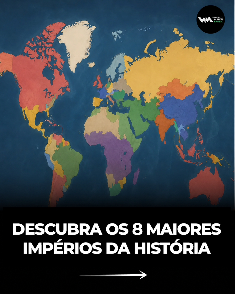 Conheça os 8 maiores impérios da história, em sua máxima extensão territorial.