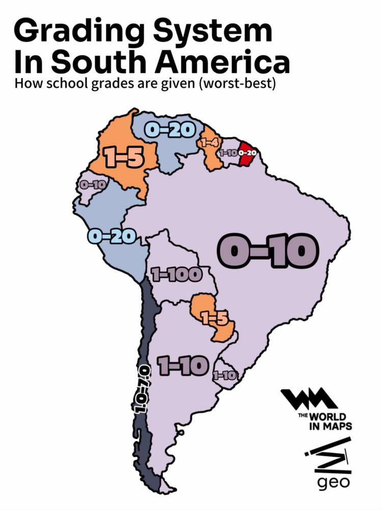 Same effort, different score: The wildly uneven grading systems of South America