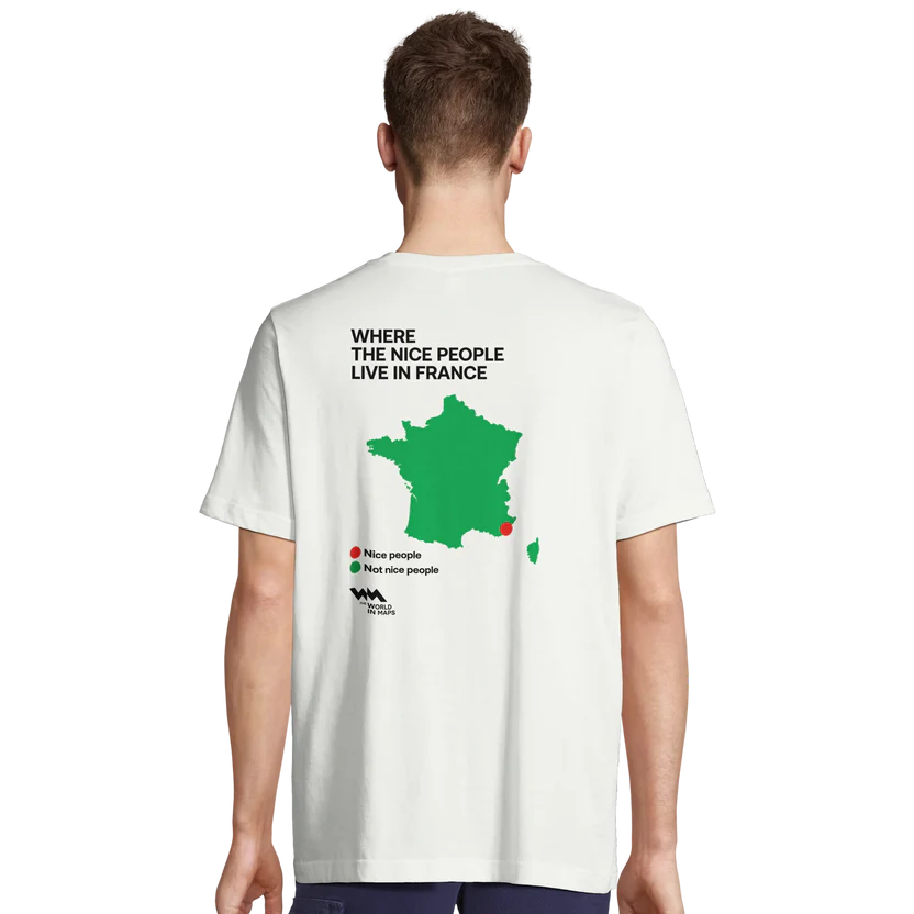 Wonderful World Maps: Unisex Comfortable Fit T-shirt store product
