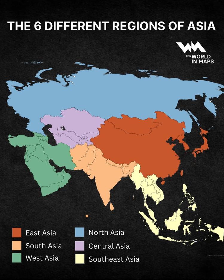 Mapping Asia: The six regions that shape the world’s biggest continent